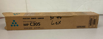 Genuine Ricoh Savin Lanier Print Cartridge MP C305 842122 -Cyan