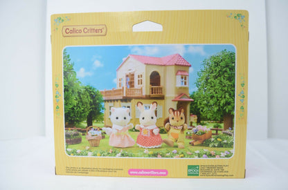 Authentic Sylvanian Calico Critters Hedgehog Family Set Figures - Brand New
