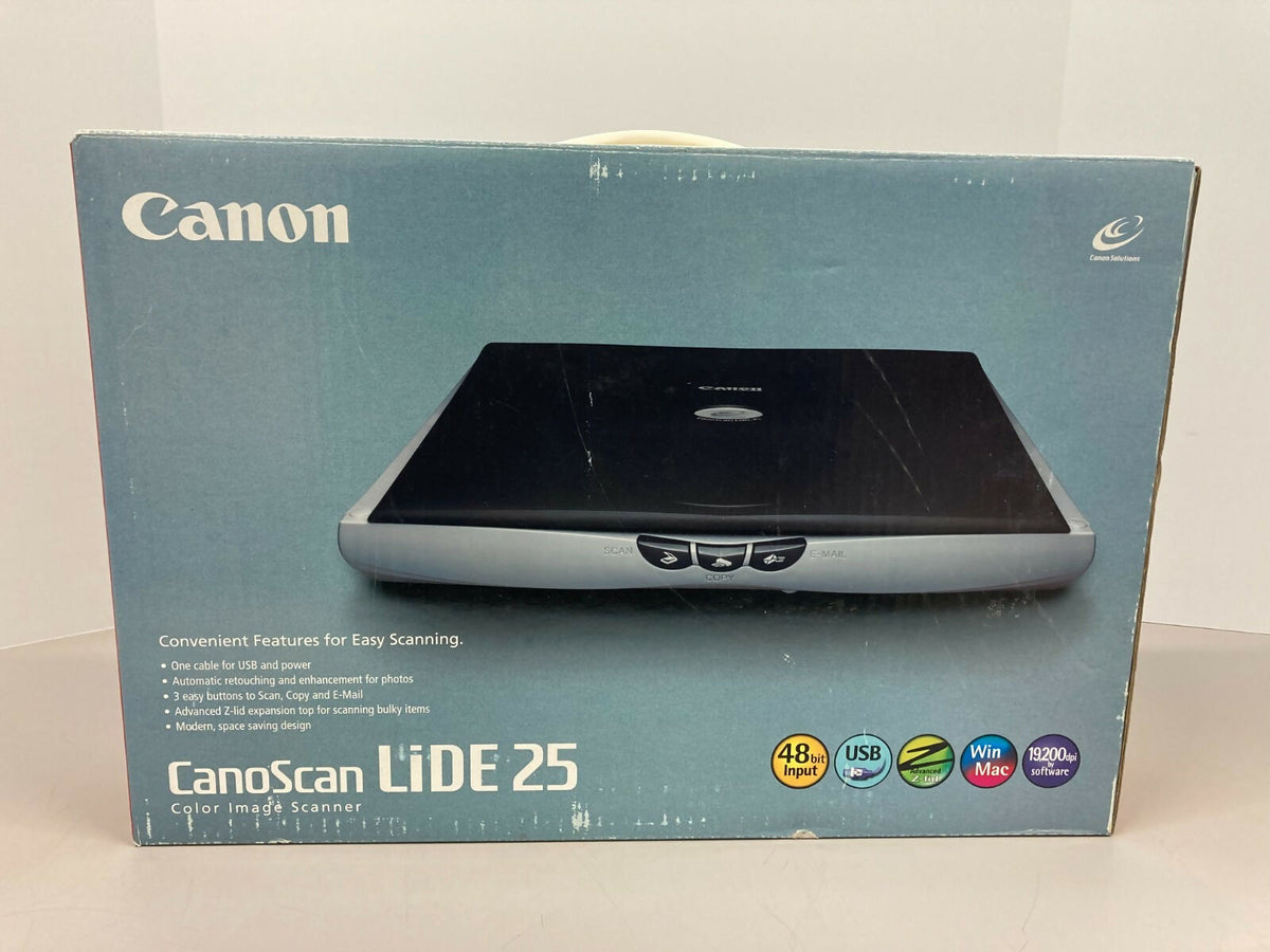 CANON Canoscan LiDE 25 USB Flatbed Photo Scanner in box