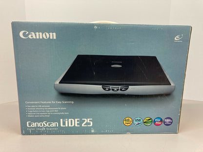 CANON Canoscan LiDE 25 USB Flatbed Photo Scanner in box