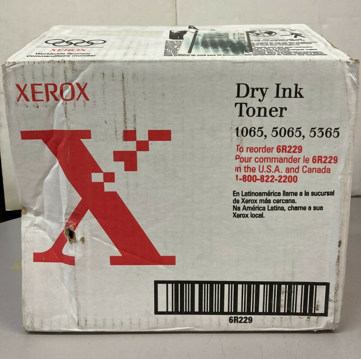 XEROX Dry Ink Toner 6R229 1065 5065 5365 New Contains 5 Cartridges -Damaged Box