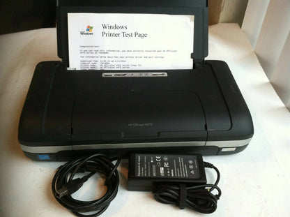 HP Deskjet H470 Portable Laptop Battery Printer CB026A Working