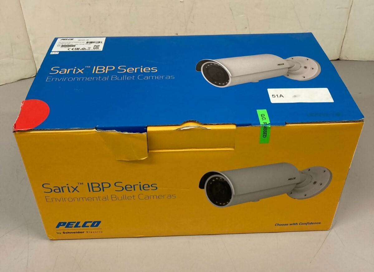 Pelco IBP224-1R 2MP Sarix Pro Network IR Outdoor Bullet Camera 12-40mm Lens