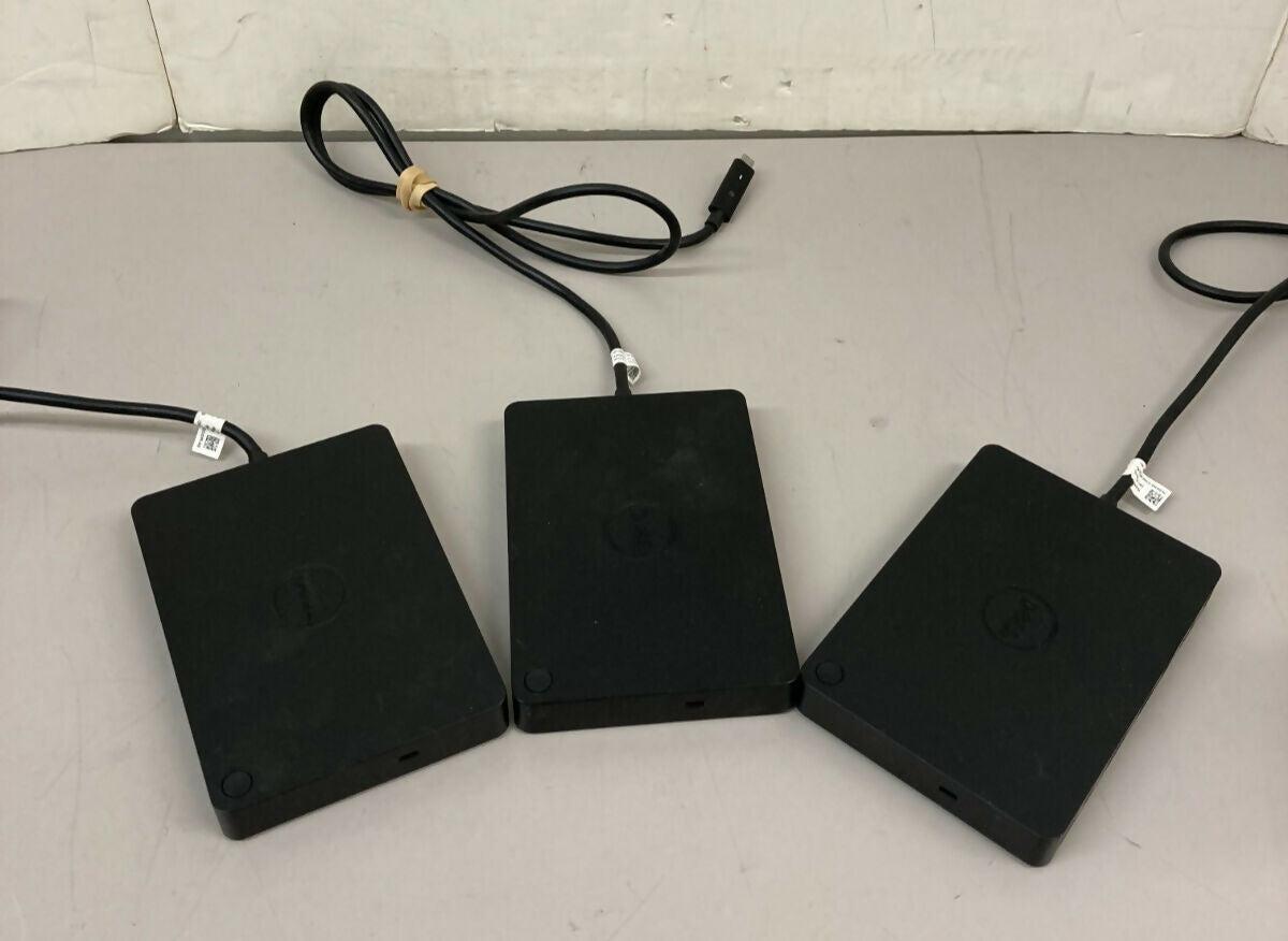 Lot of 3 Dell TB16 K16A Thunderbolt Docking Station USB - UNTESTED