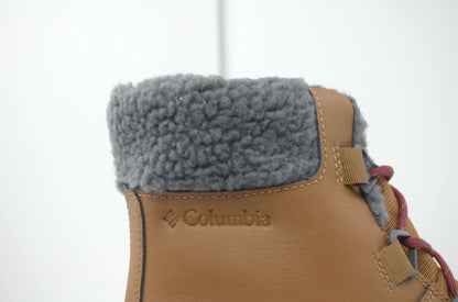 Columbia Womens Moritza Leather 200g Insulation Waterproof Boot Brown - Grey 10