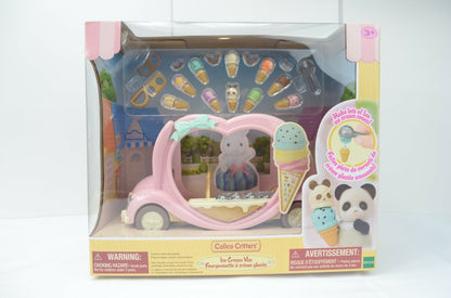Calico Critters Ice Cream Van Play Set NEW Playset 30 Play Pieces Included NEW