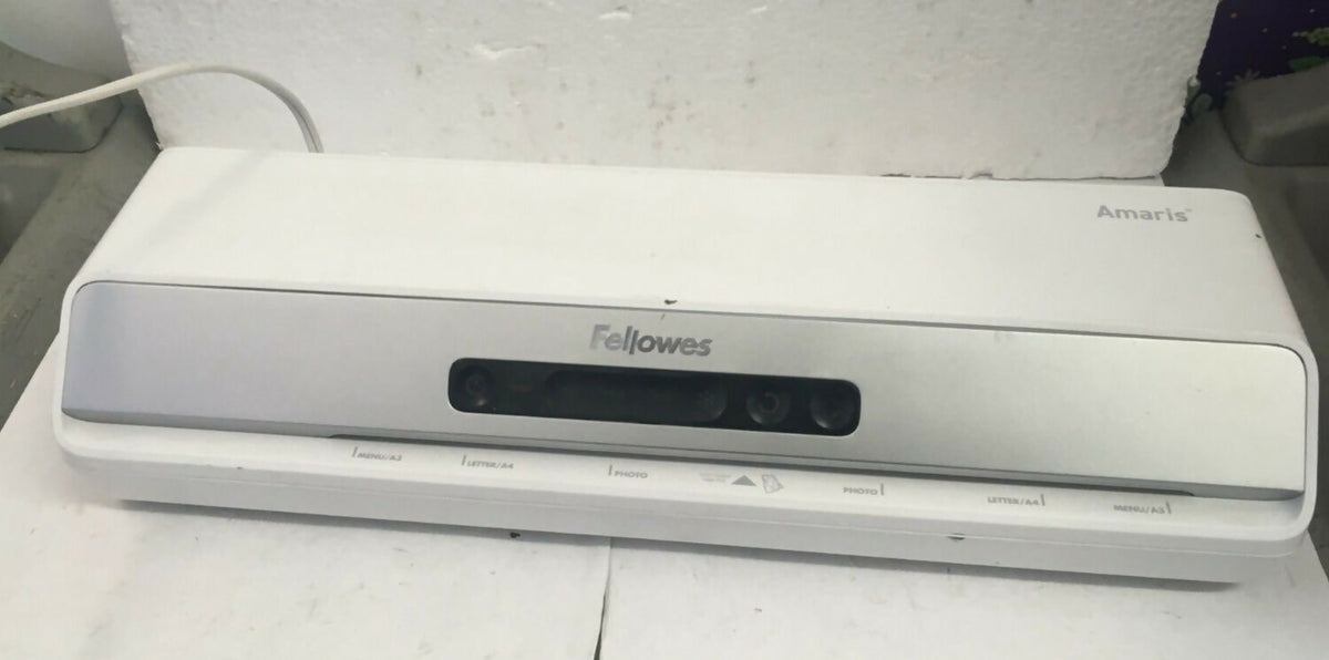 Fellowes Amaris 125 Thermal Cold Laminator 12 5 Width White Gray 8058101