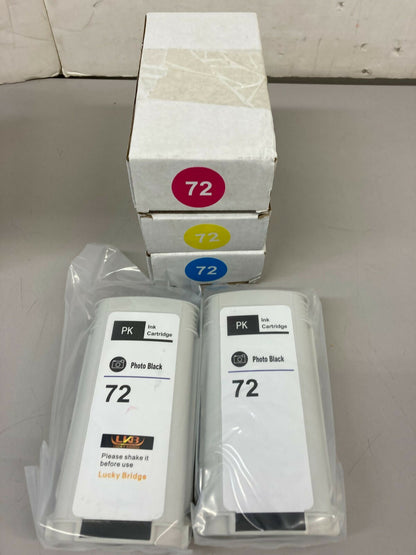 5 Compatible Ink Catridge for HP DesignJet 72 2 Photo Black CMY