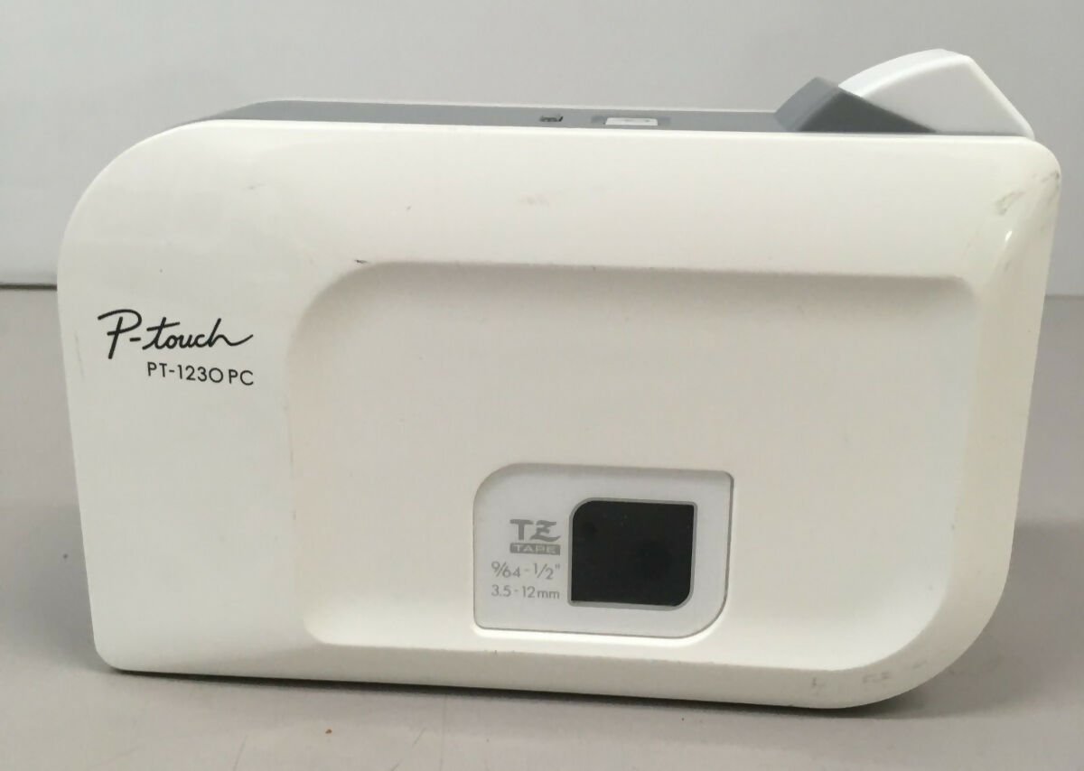 Brother P-Touch PT-1230PC PC-Connectable Desktop Label Maker W Batteries