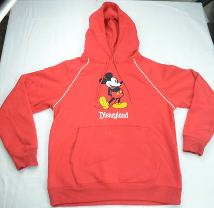 Disneyland Resort Mickey Mouse Red Hoodie Embroidered Mickey And Logo Size M