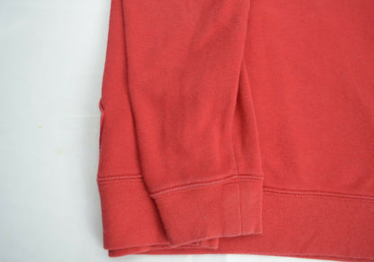 Gap Womens Red Fleece Tracksuit Set Hoodie Pants Size M Logo Pullover