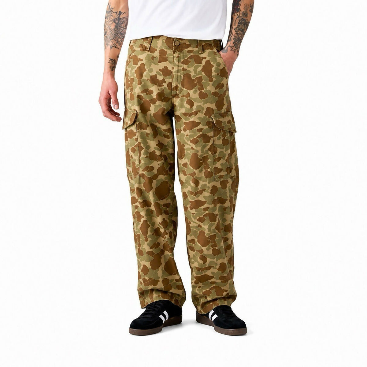 Levis XX Cargo Baggy Pants Mens 32x30 Duck Camo Ripstop Tapered Leg New NWT