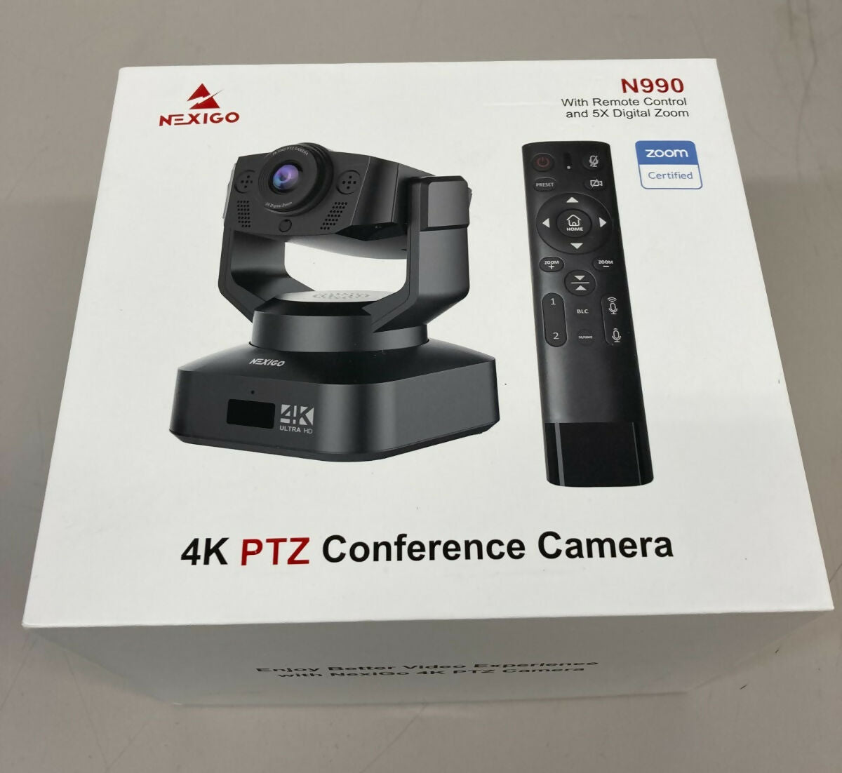 Zoom Certified NexiGo N990 Gen 2 4K PTZ Webcam Video Conference