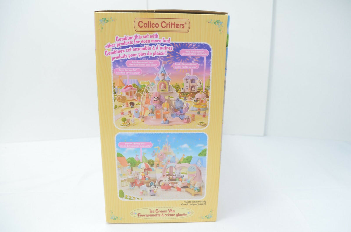 Calico Critters Ice Cream Van Play Set NEW Playset 30 Play Pieces Included NEW