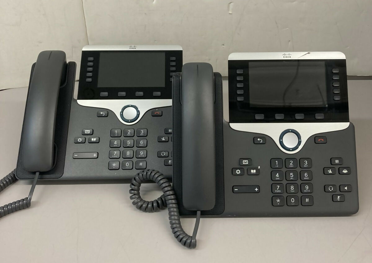 Lot of 2 CISCO IP Phone Series 8800 Model CP-8861 - UNTESTED - NO POWER SUPPLY