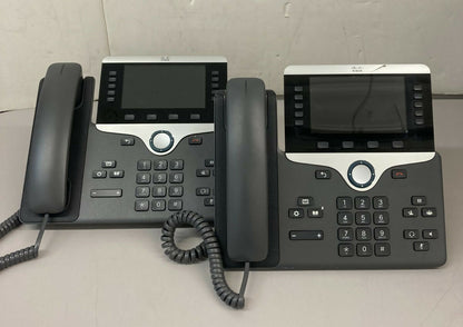 Lot of 2 CISCO IP Phone Series 8800 Model CP-8861 - UNTESTED - NO POWER SUPPLY