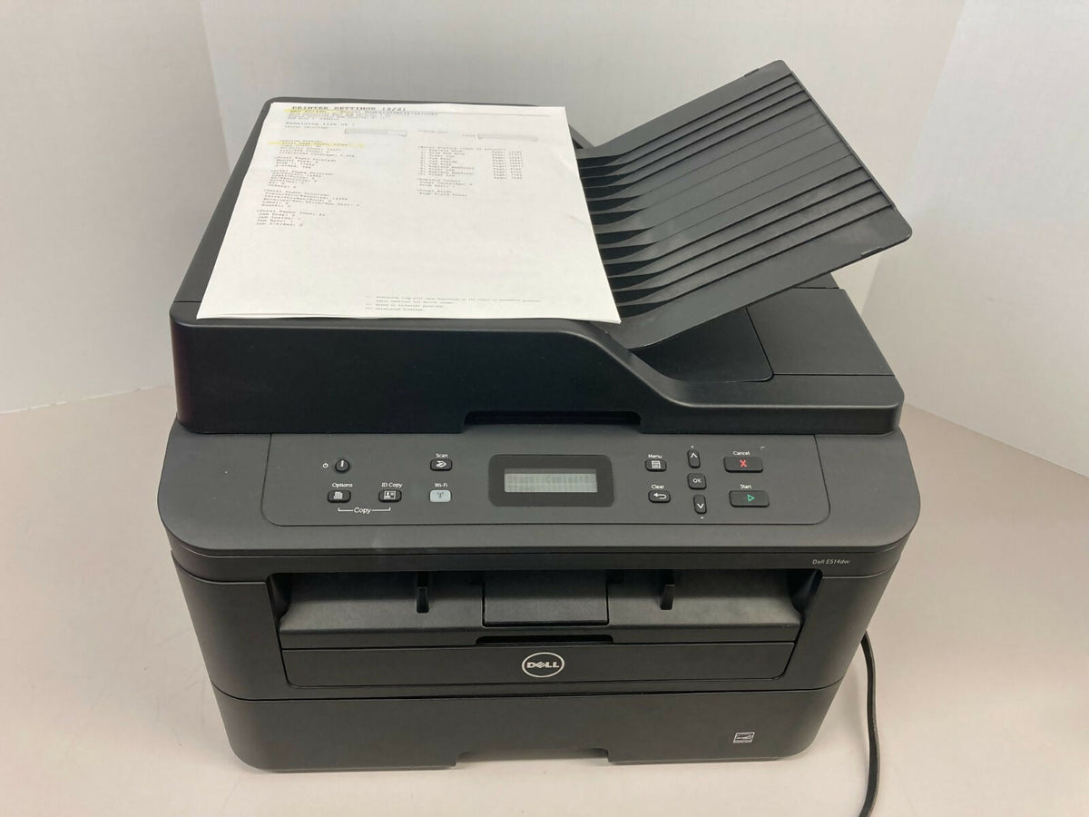 Dell E514dw Wireless Monochrome Laser Multifunction Printer Copier Scanner 12k