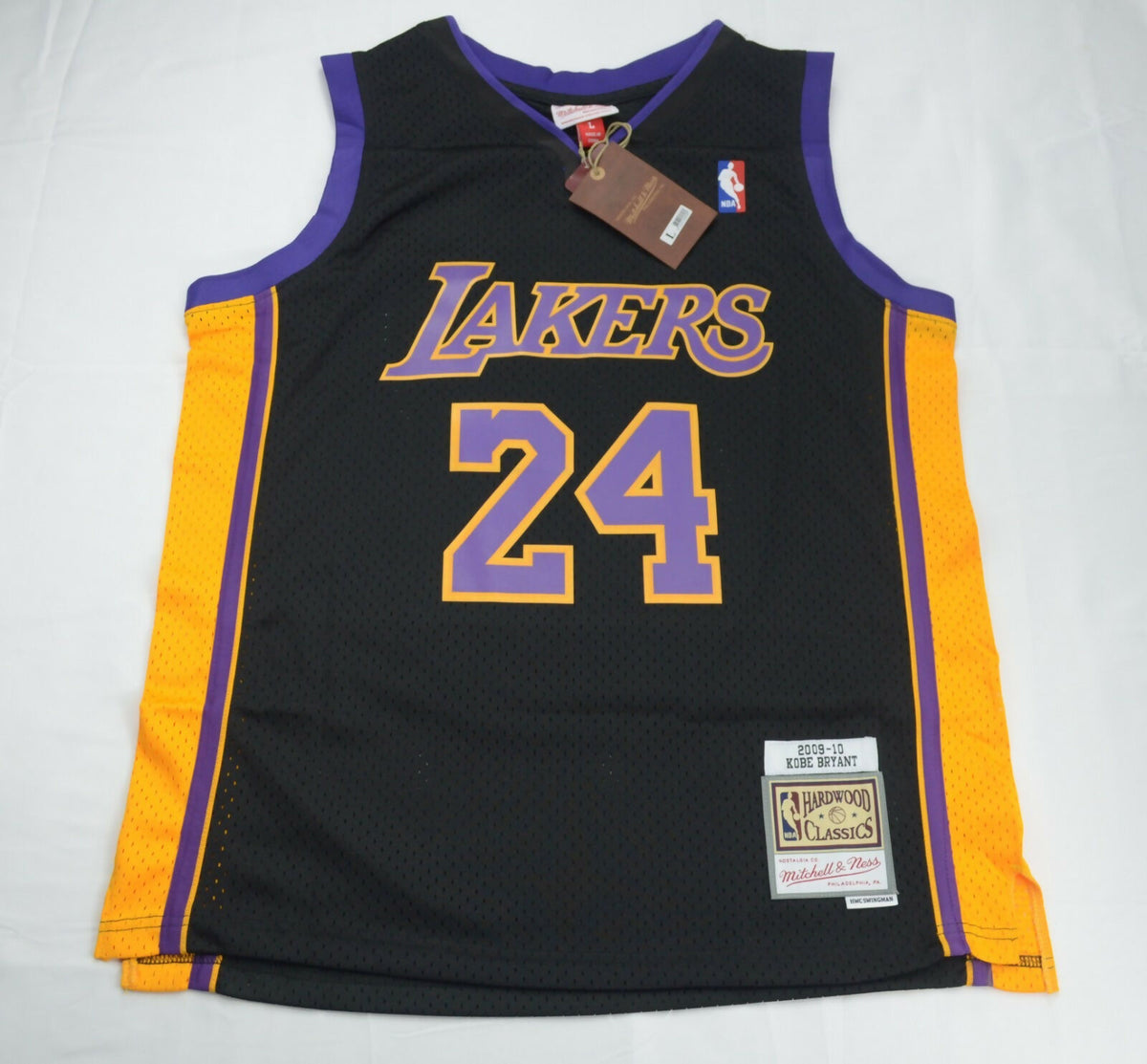 Kobe Byant 24 LA Lakers Purple Jersey Icon Edition Size Large L